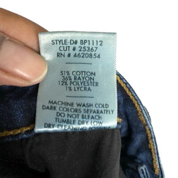 Just Black Women's Medium Indigo Mid Rise Skinny Denim Jeans - Picture 6 of 8